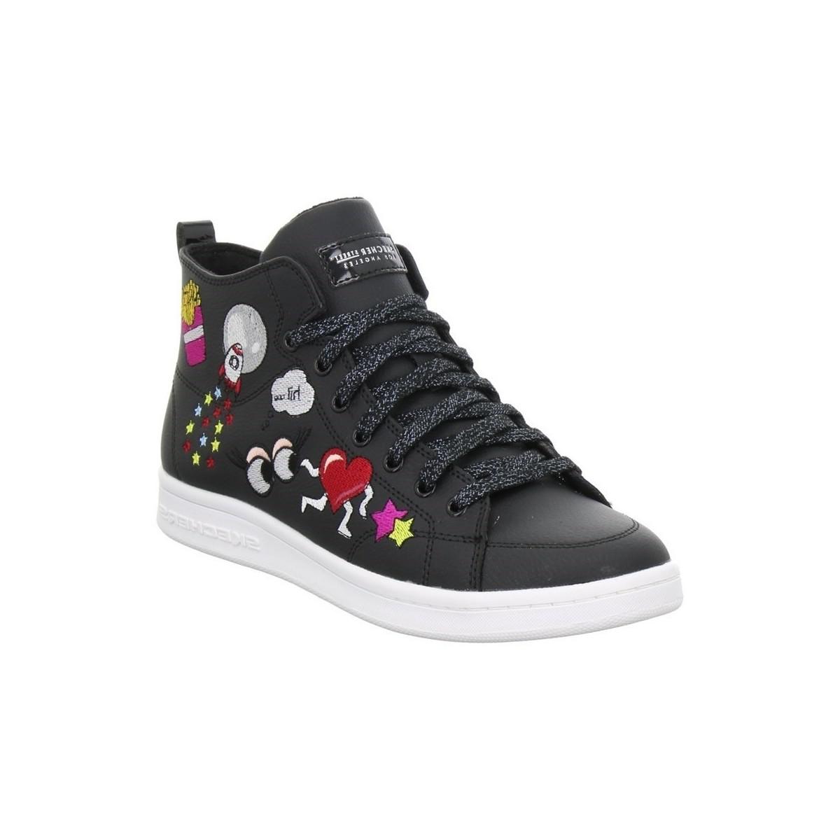 Skechers Omne So La Women's Shoes (hightop Trainers) In Black Lyst