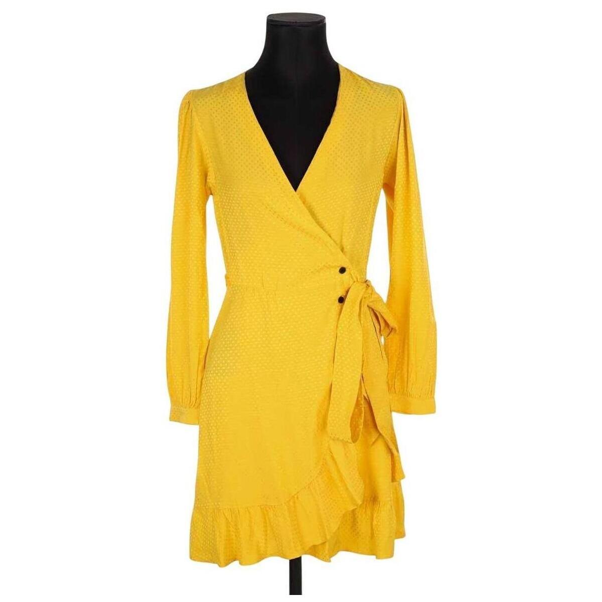 Robe courte Robe jaune Maje en coloris Jaune Lyst