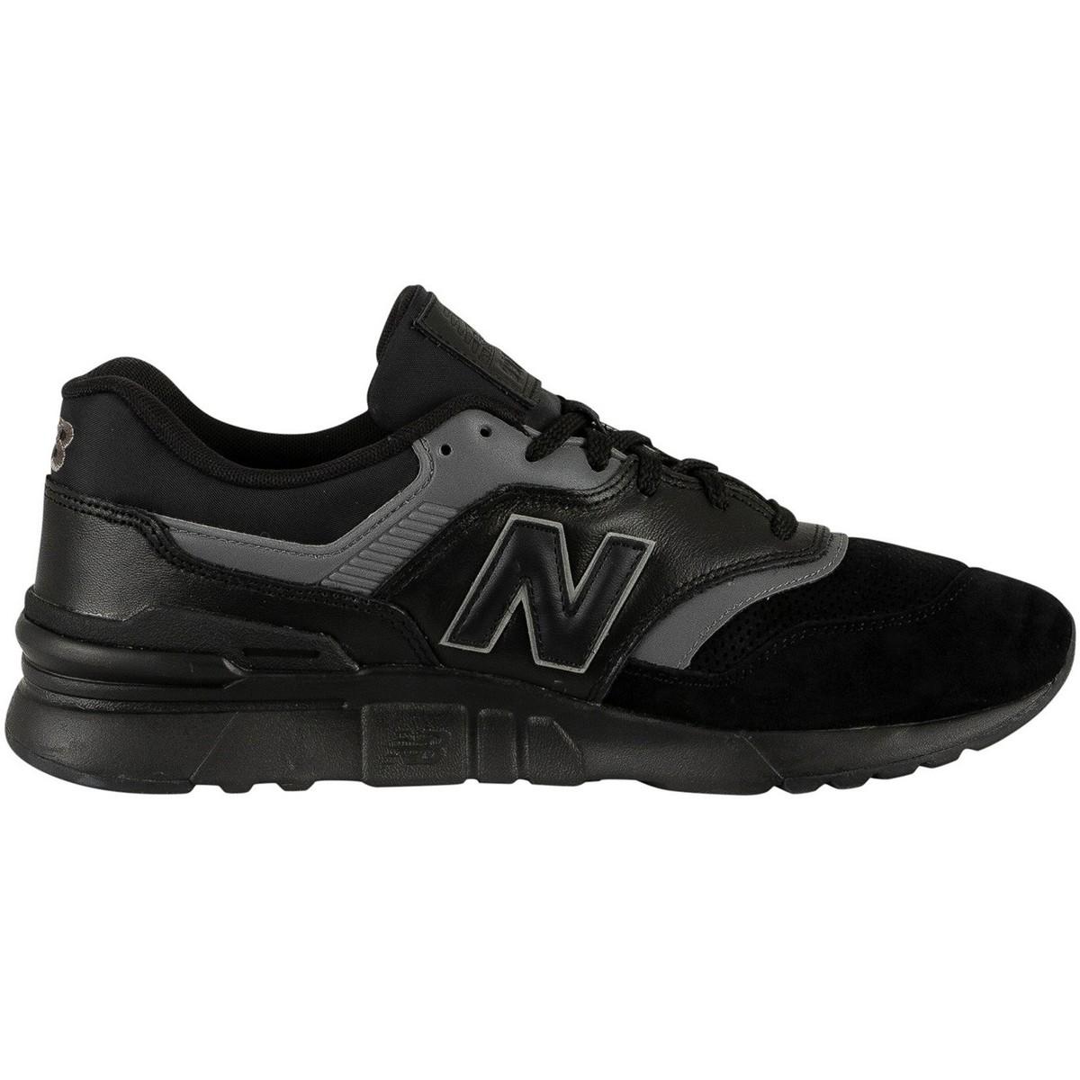 New Balance Leather 997 Sport Mens Black Trainers for Men - Lyst