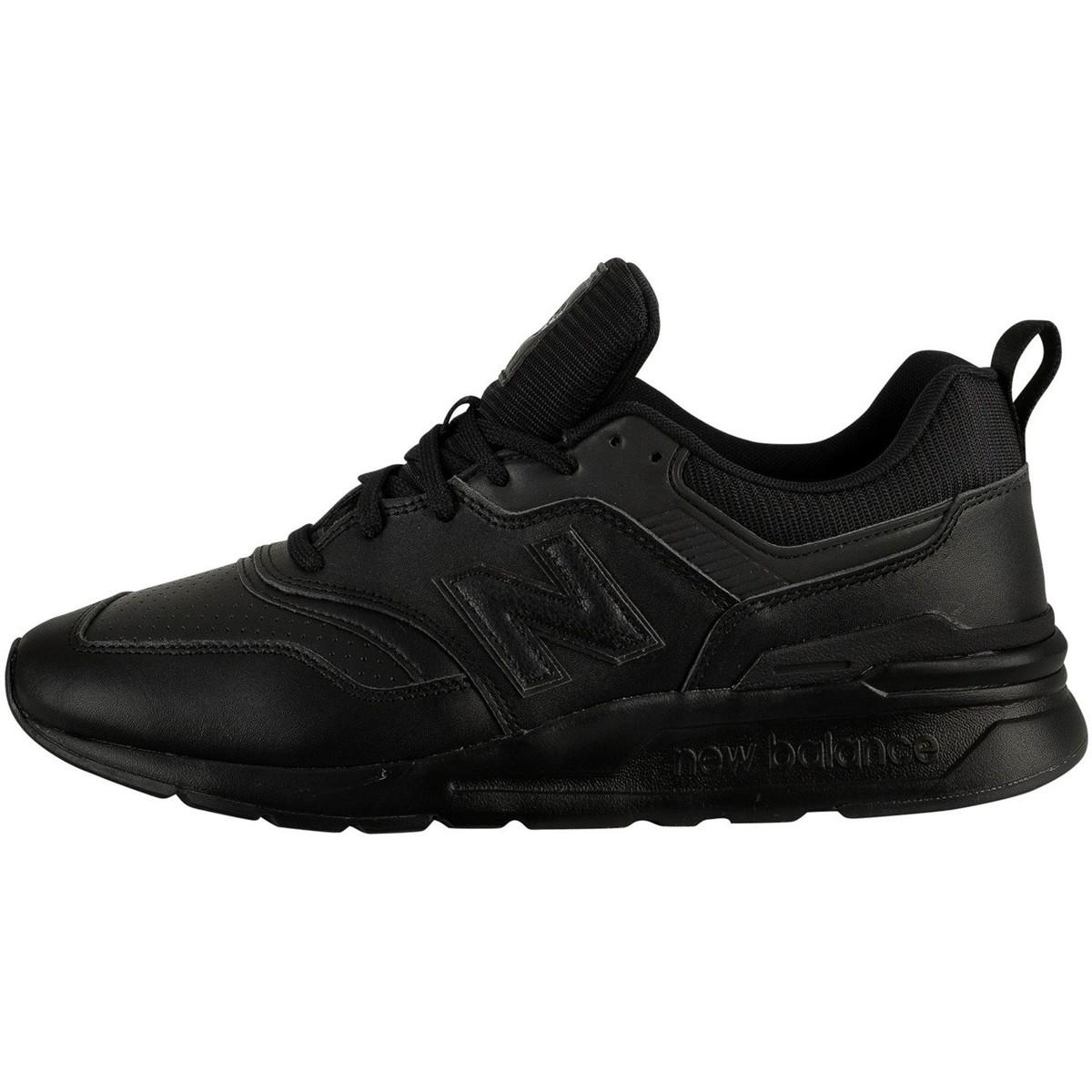 new balance chunky trainers black