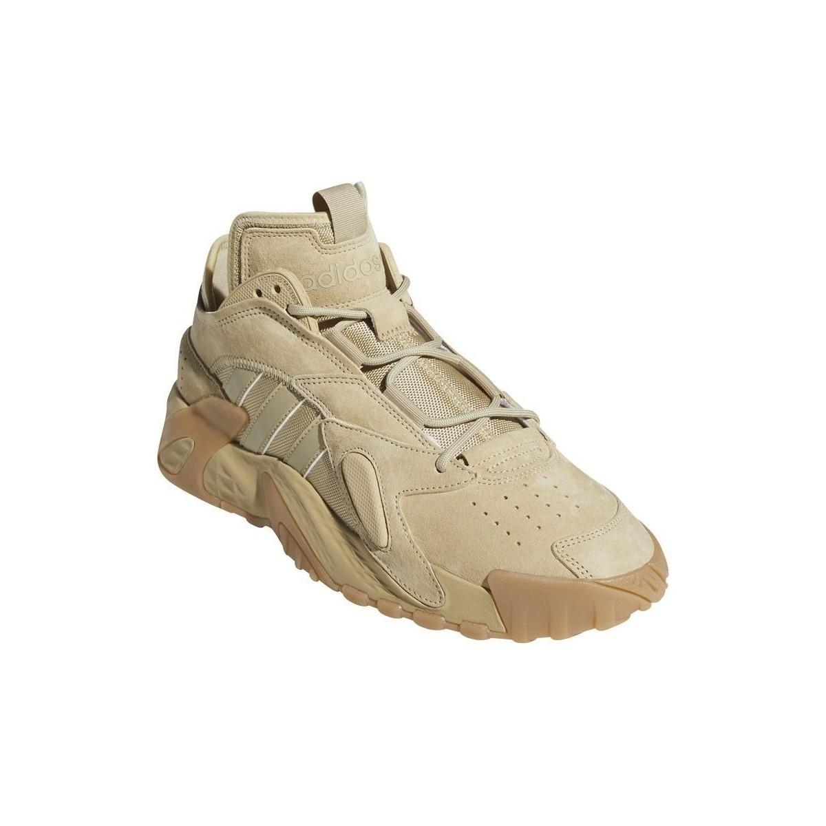 Adidas beige adi streetball trainers Clearance