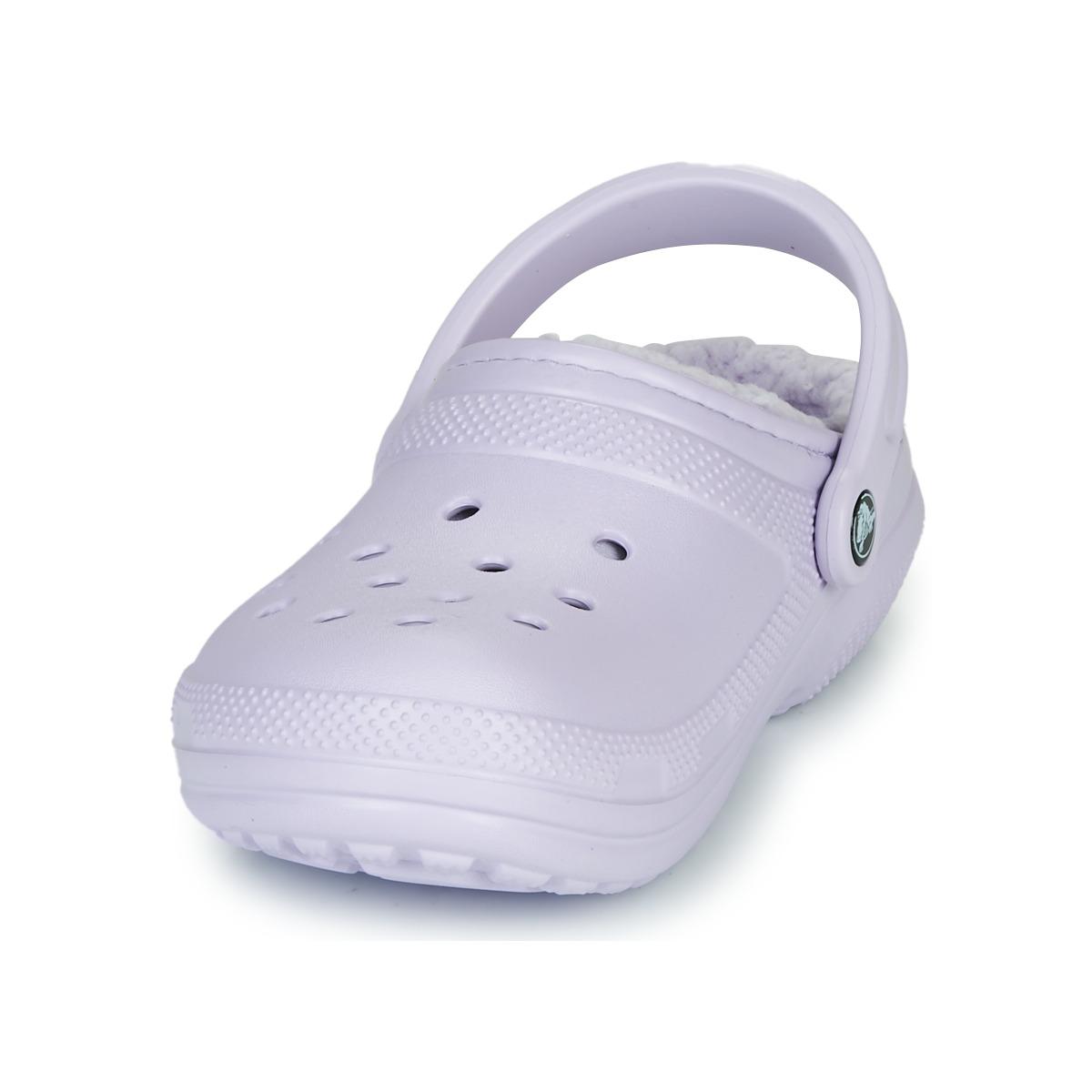 lavender fleece lined crocs