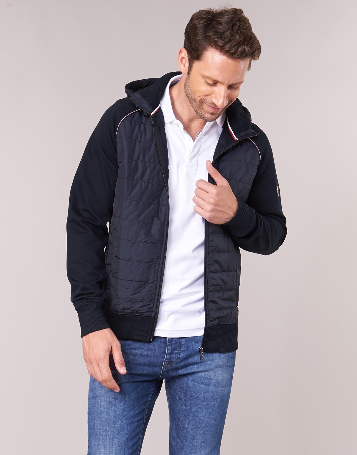 tommy hilfiger mixed media zip through jacket