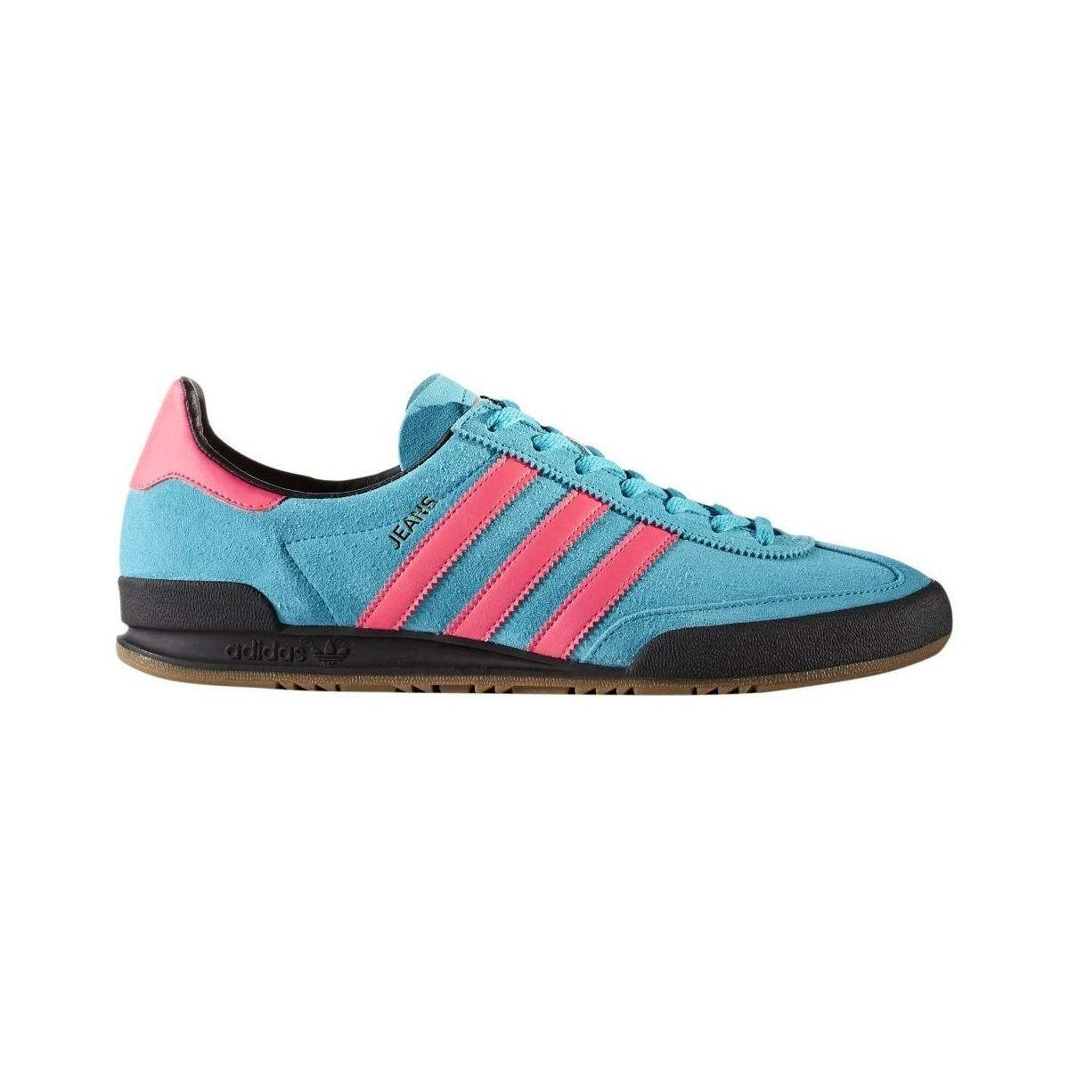 adidas jeans blue pink