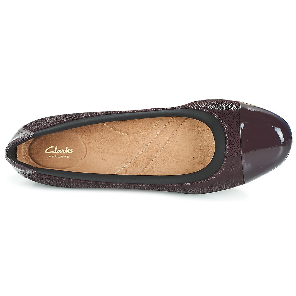 clarks pumps purple
