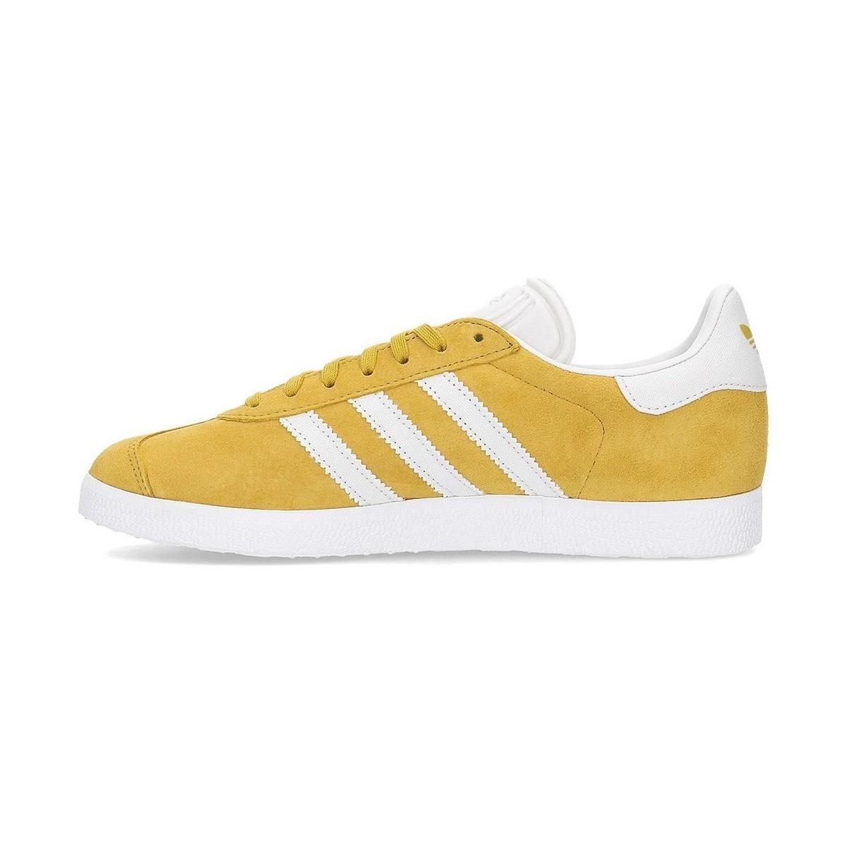yellow adidas gazelle womens