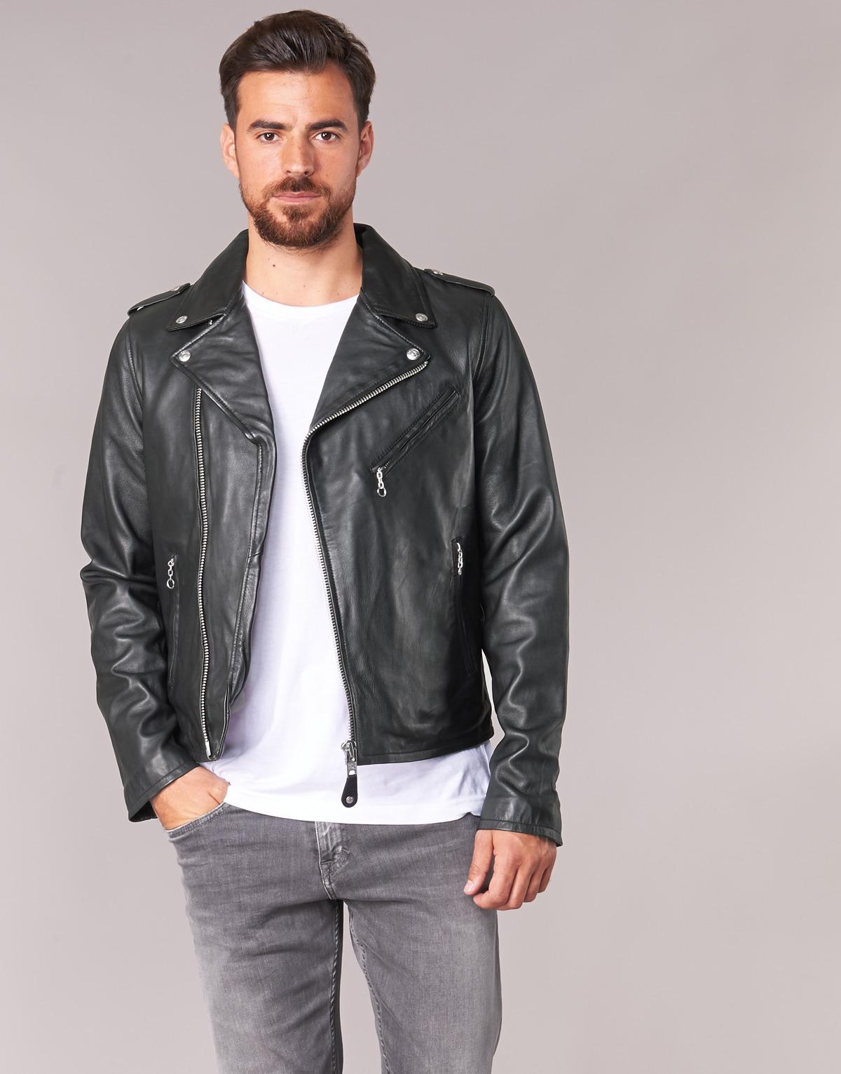 schott leather jacket men