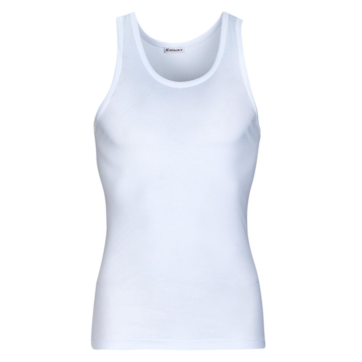 Eminence T-Shirt Uomo In Misto Lana E Cotone - Maglia Termica Calda, Certificata Oeko-Tex, Prodotta In Francia, Bianca