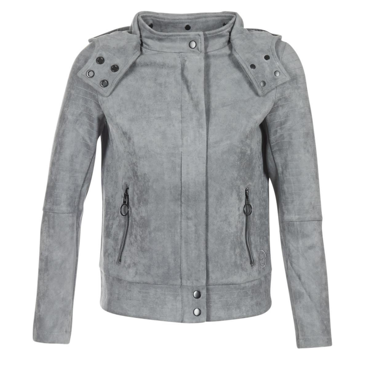 Bench Alcantara Biker Jkt Jacket In Grey Gray Save 18 Lyst