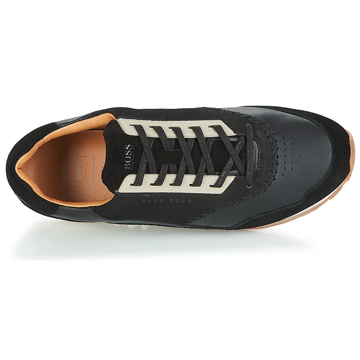 hugo boss zephir runner trainer black