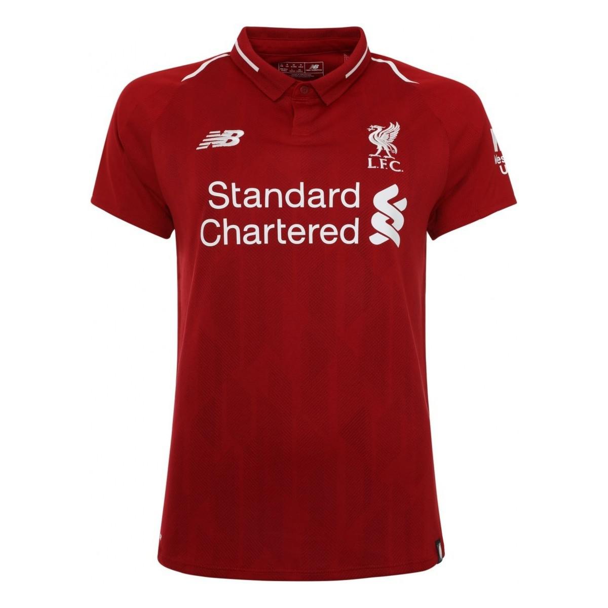 New Balance 2018-2019 Liverpool Home Football Shirt (kids ...