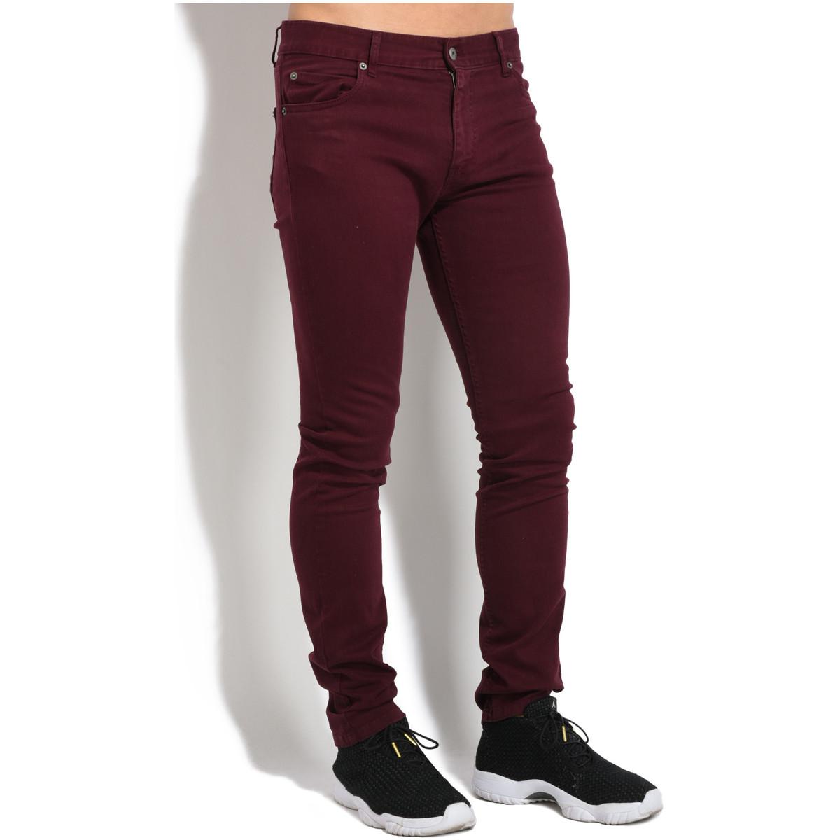 dark red skinny jeans mens