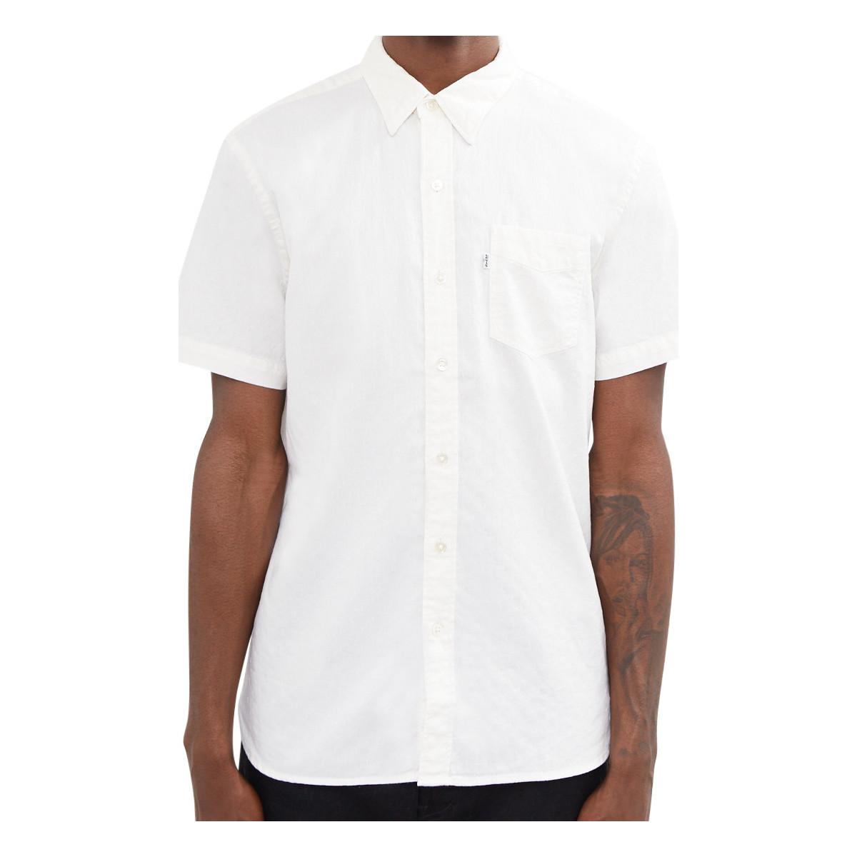levis white short
