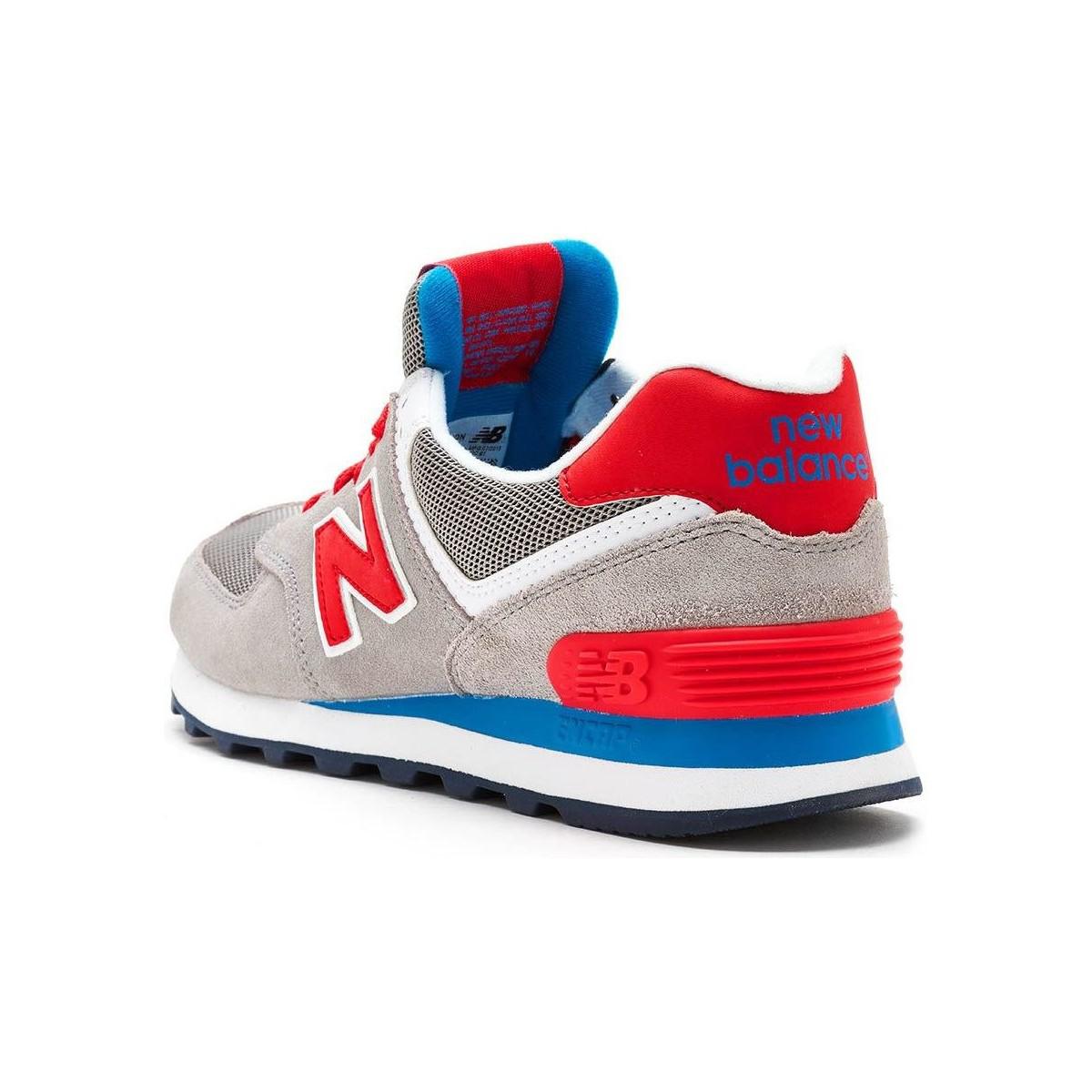 new balance 574 ice blue trainers
