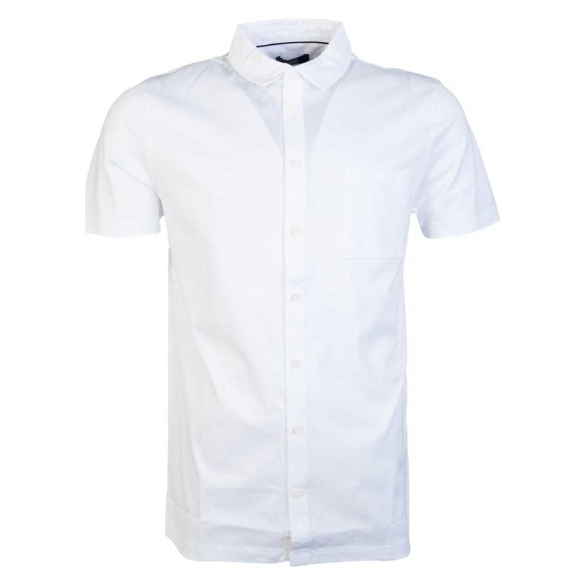 hugo boss white short sleeve shirt