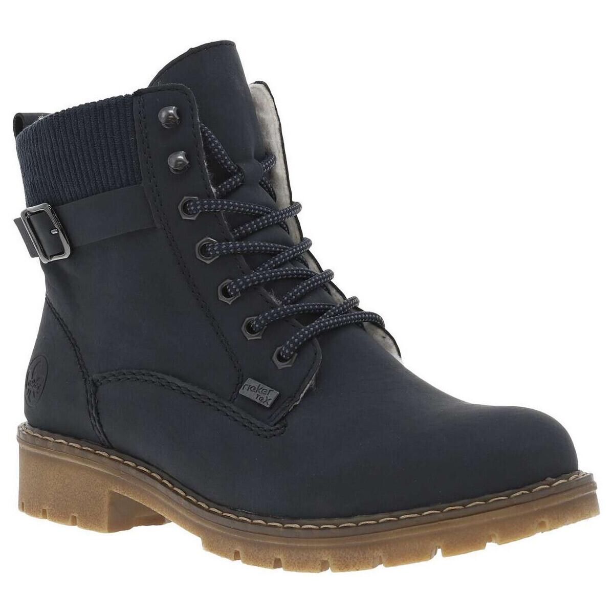 Bottines Rieker Stillington Pour Femme - Cuir élégant, Talon Bloc 3.5 Cm, Boucle Métallique - 8