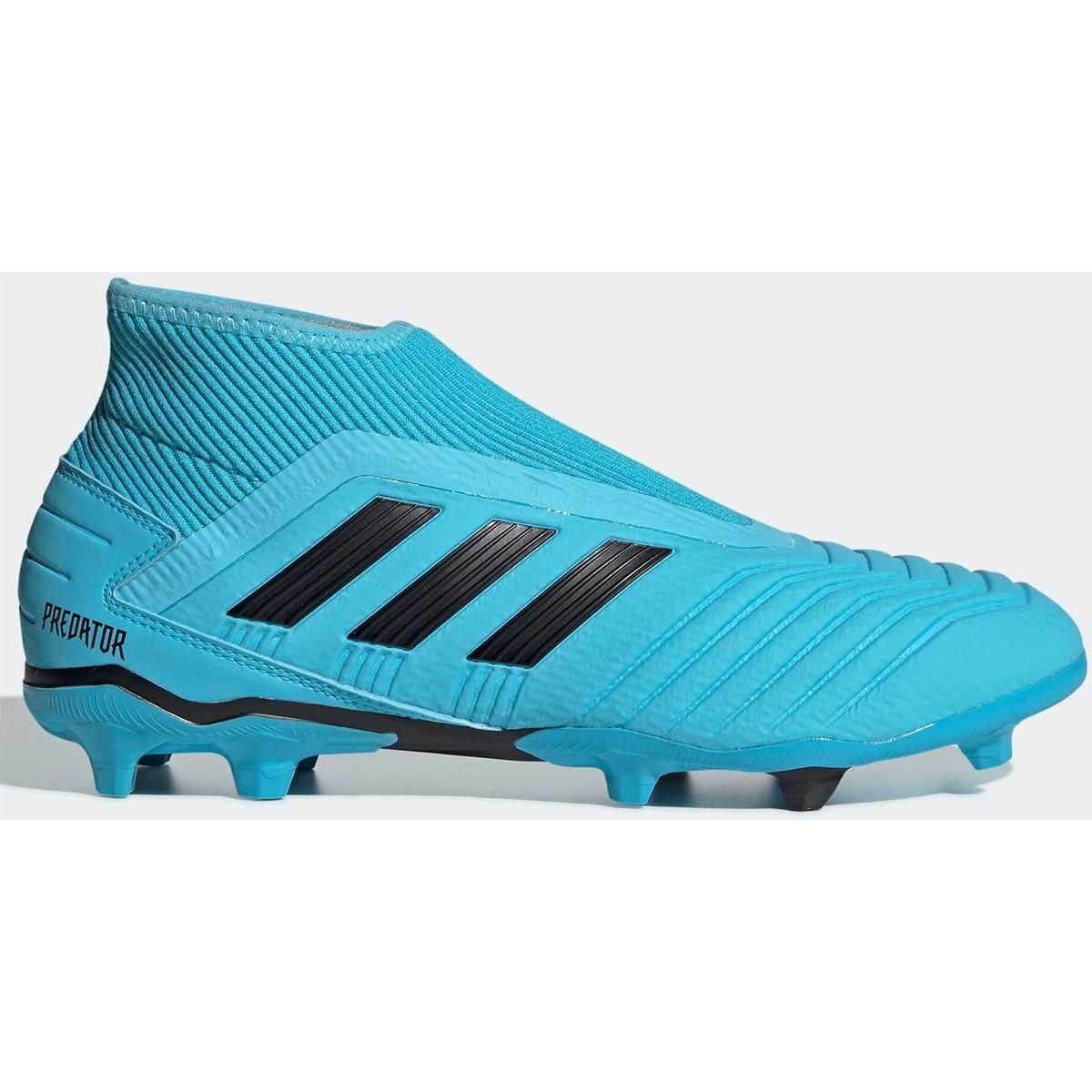 adidas predator white and blue laceless