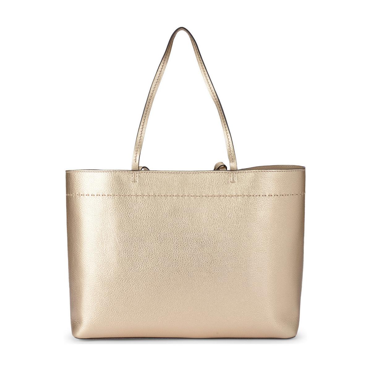tory burch mcgraw gold tote