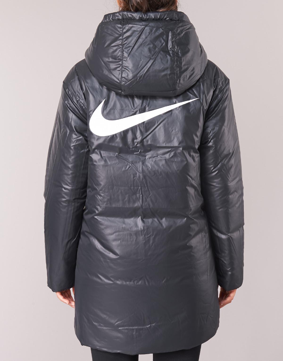 Nike Long Sport Jacket in Black - Lyst