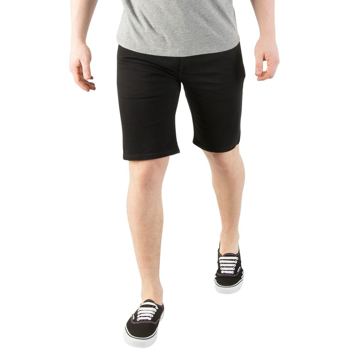 levis 502 shorts black