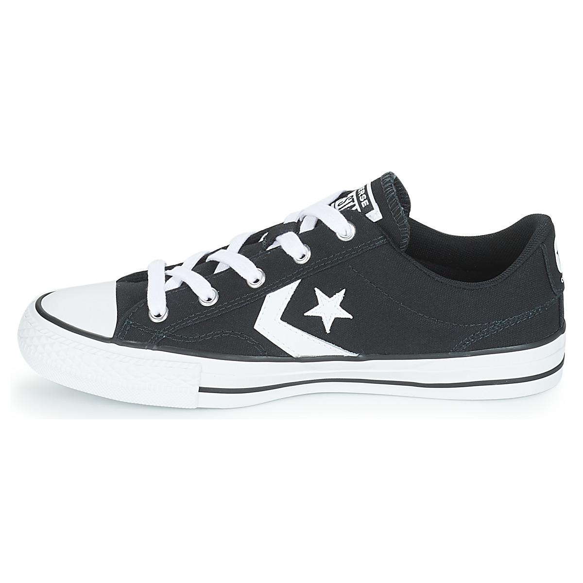 Converse Black/wolf Grey White Star Ox Trainers -