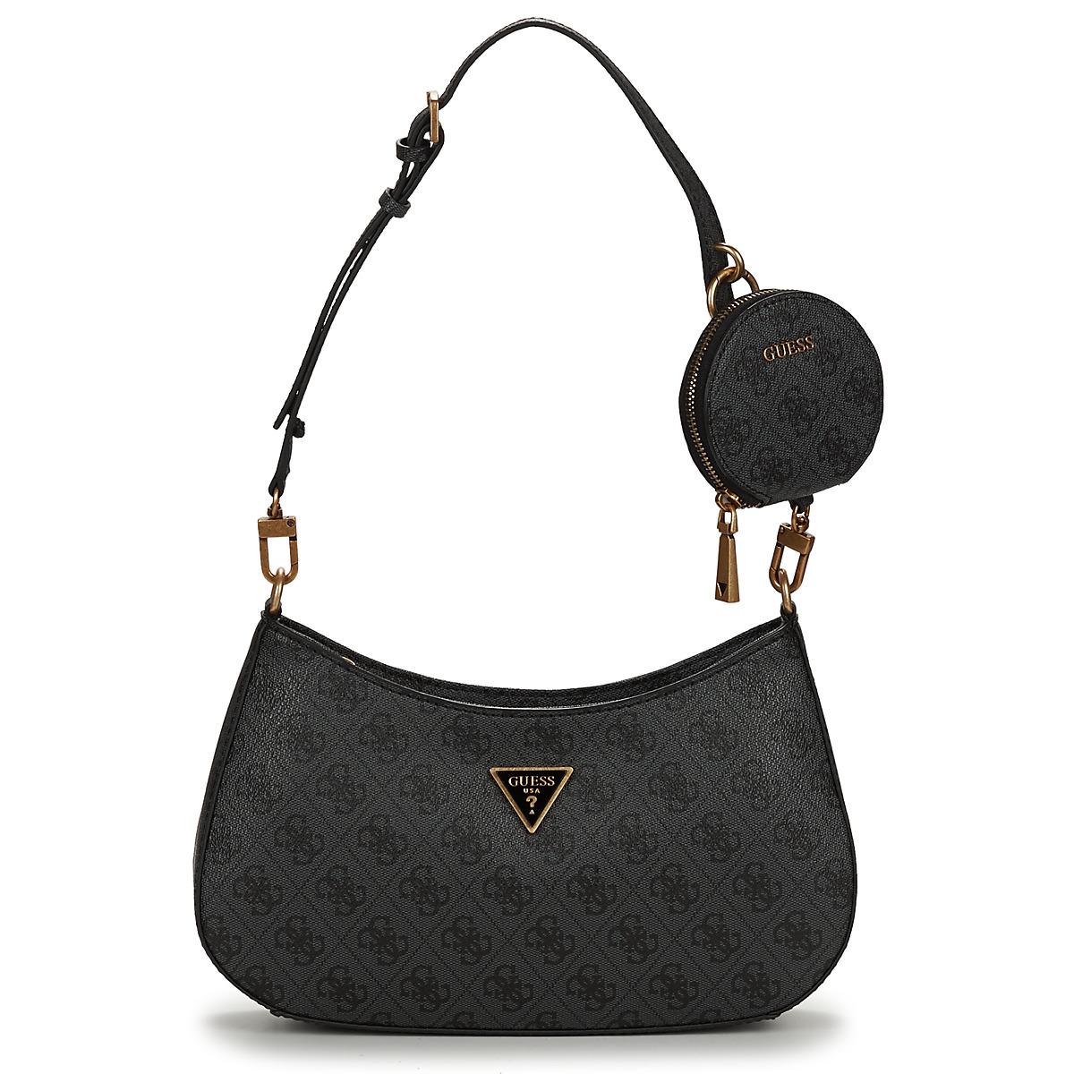 Guess Handtas Alexie Top Zip Shoulder Bag in het Zwart Lyst NL