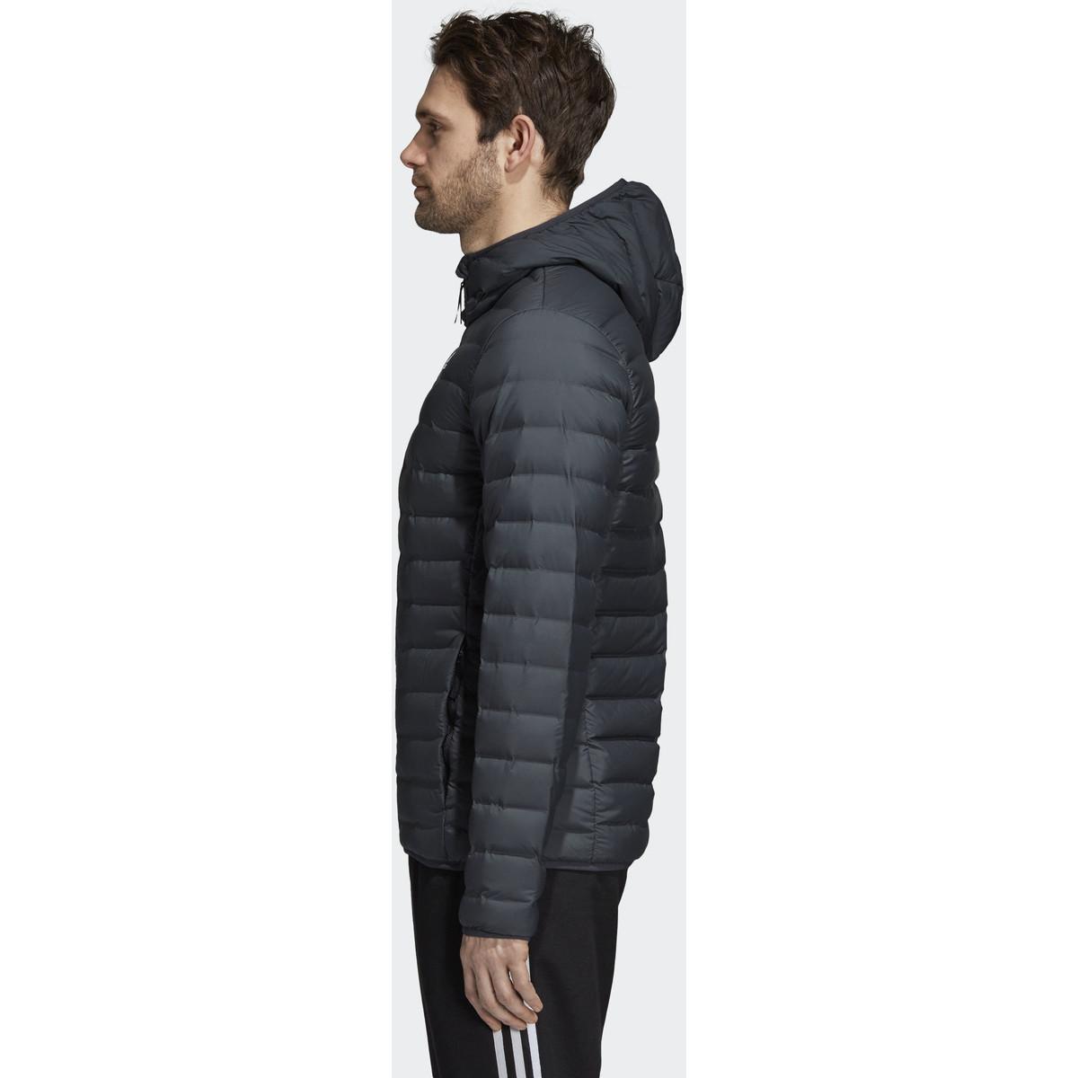 adidas Donsjas Varilite Soft Donsjack Met Capuchon in het Grijs voor heren  - Lyst
