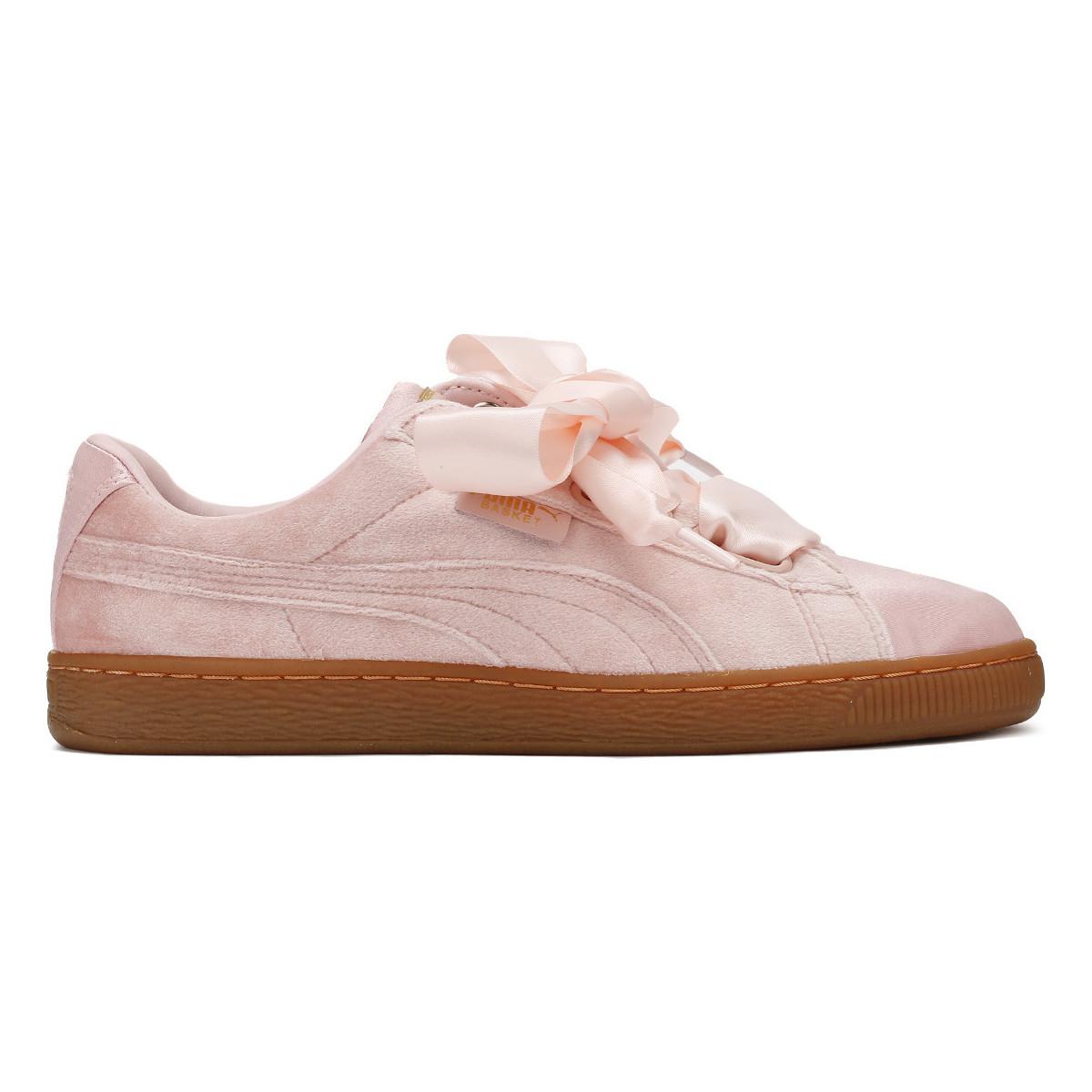 puma pink velvet shoes