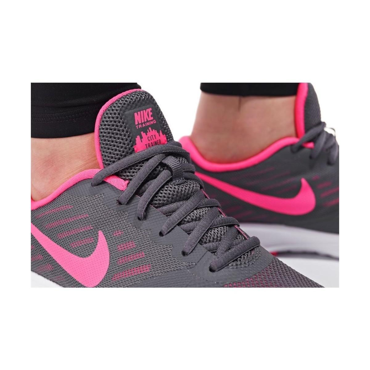 nike city trainer grey pink