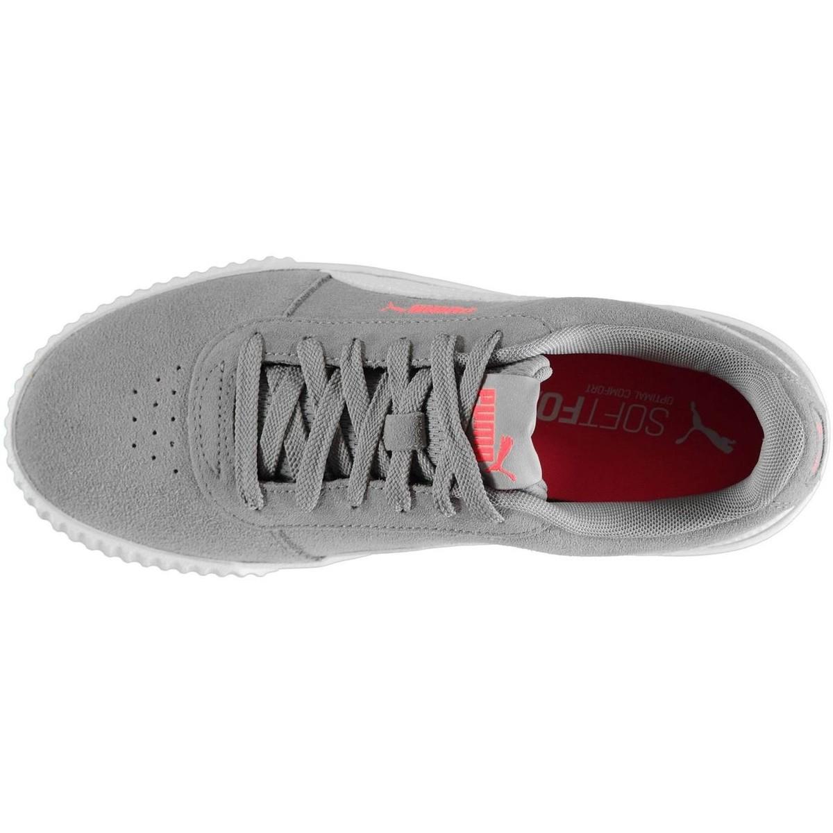 puma carina suede ladies trainers grey
