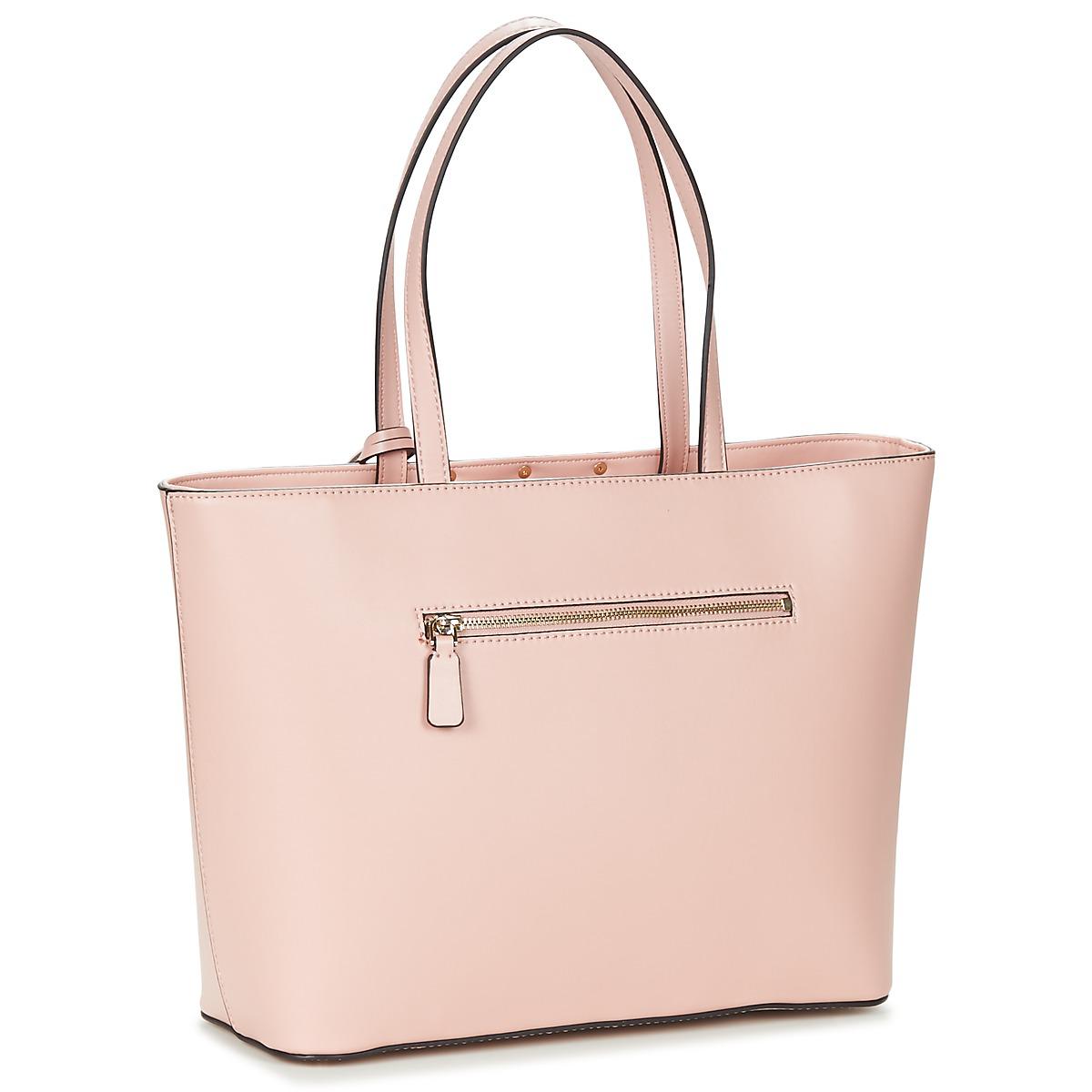 guess tote bags pink