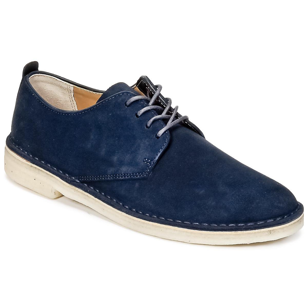 Clarks Leather Desert London Men's Casual Shoes In Blue for Men - Lyst