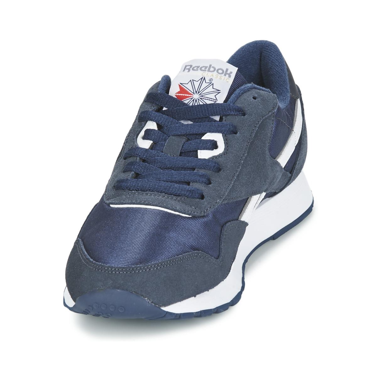 reebok classic nylon navy blue