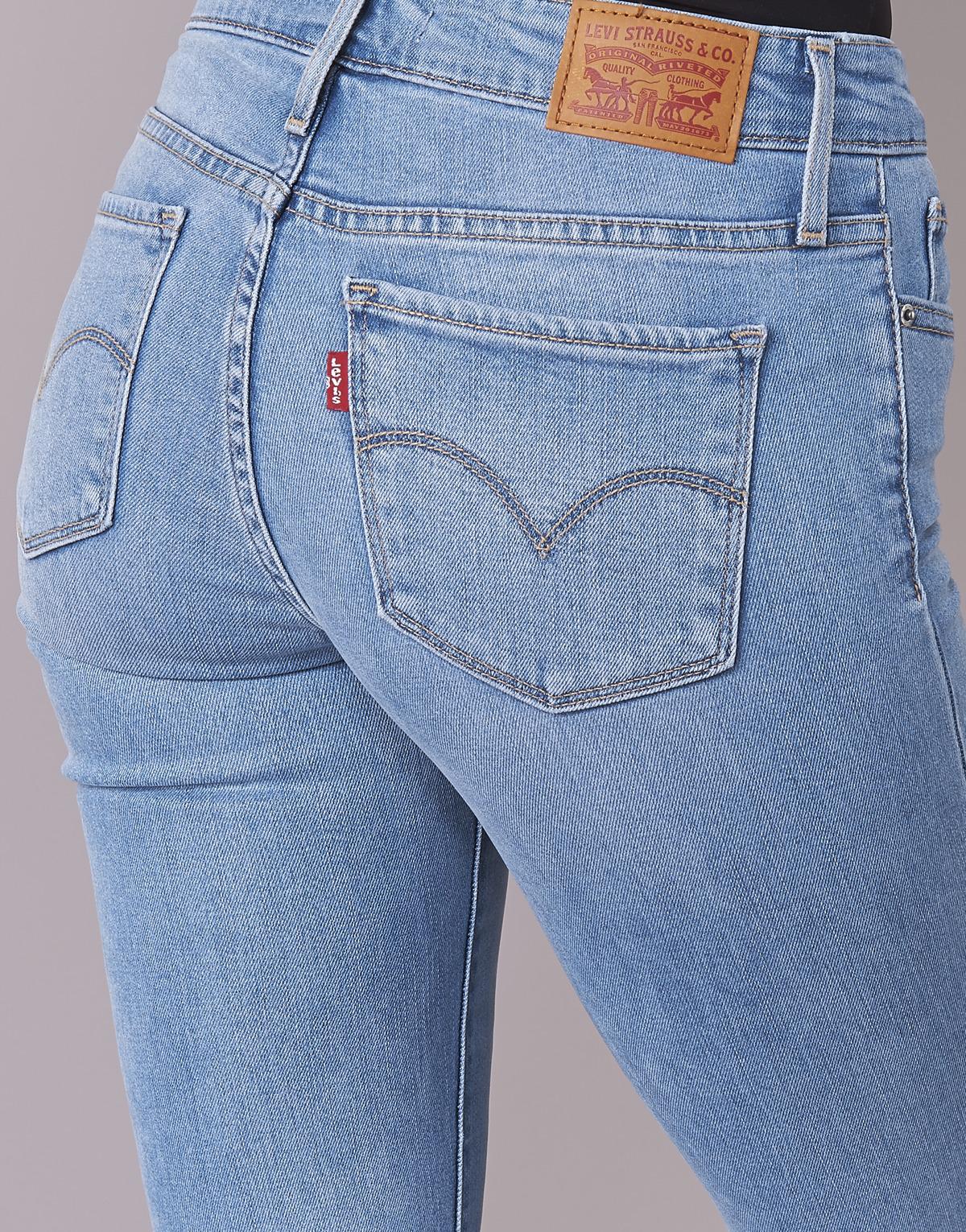 Levi's Denim Levis 714 Straight Women's Jeans In Blue - Lyst