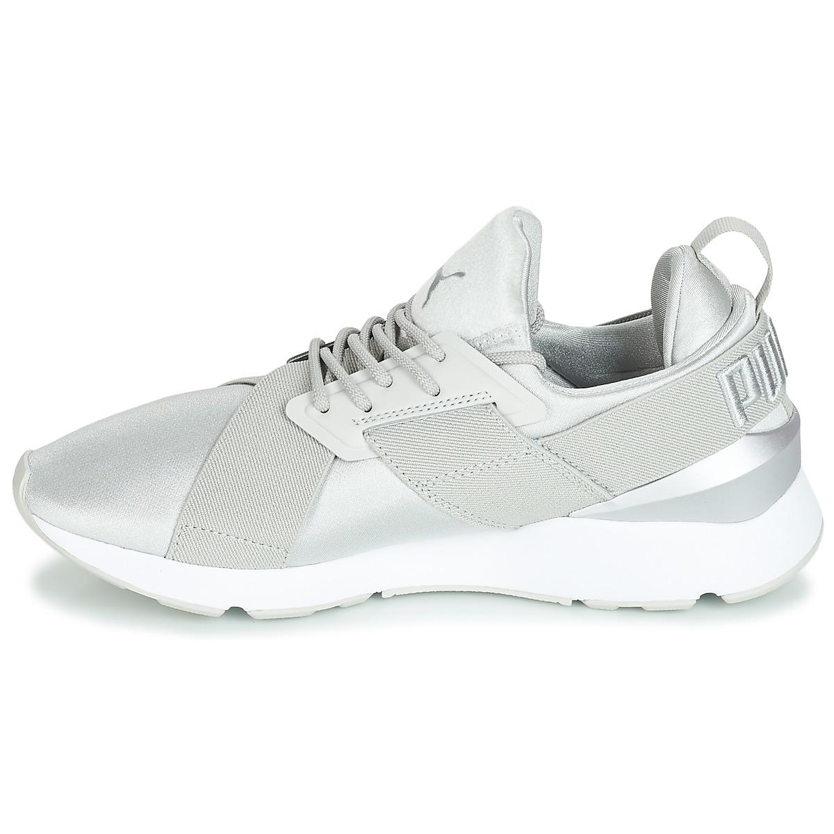 PUMA Wn Muse Satin Ii.gray Shoes (trainers) - Save 3% - Lyst