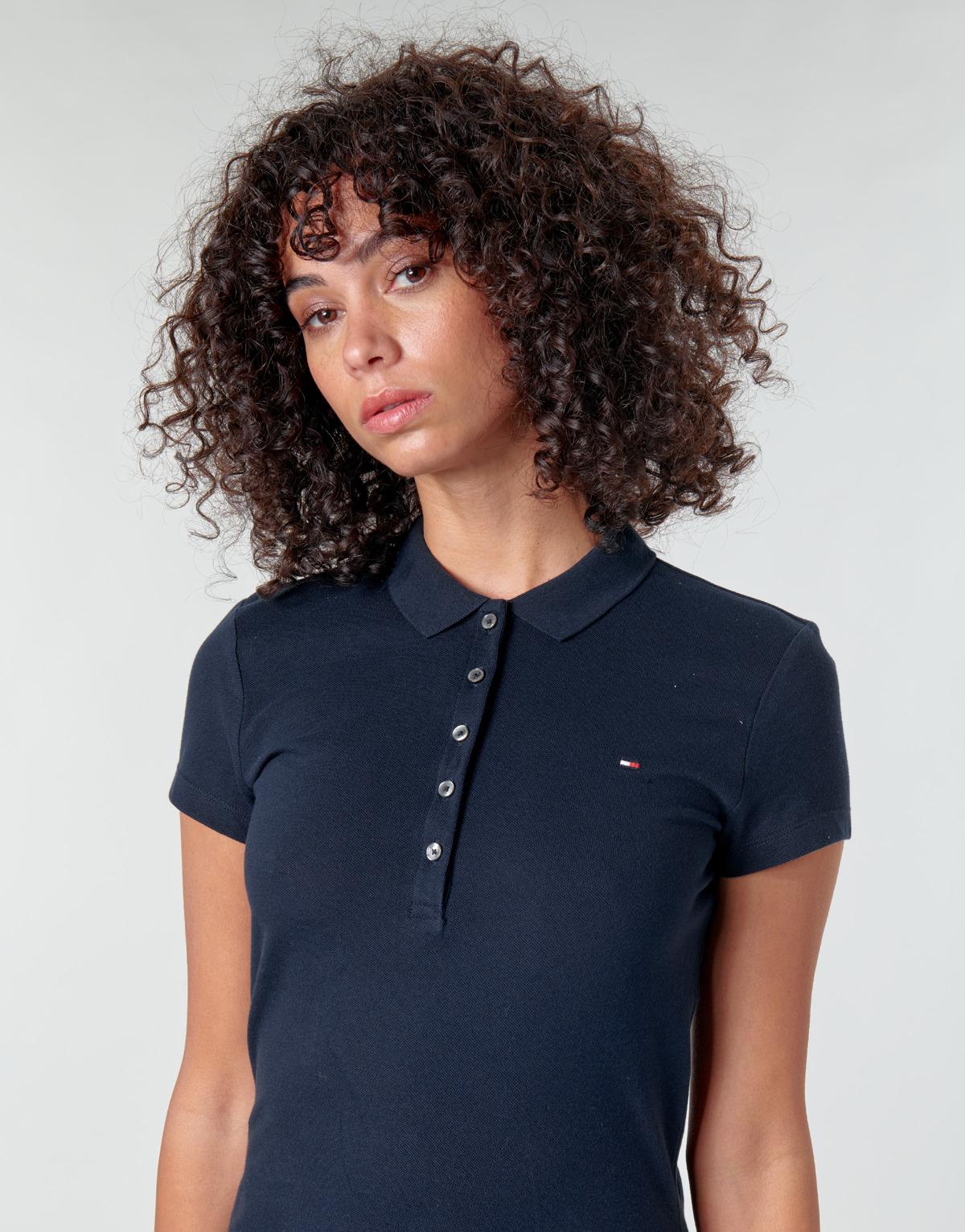 Tommy Hilfiger Heritage Long Sleeve Slim Fit Polo Shirt, Women's, Midnight  - Lufthansa WorldShop