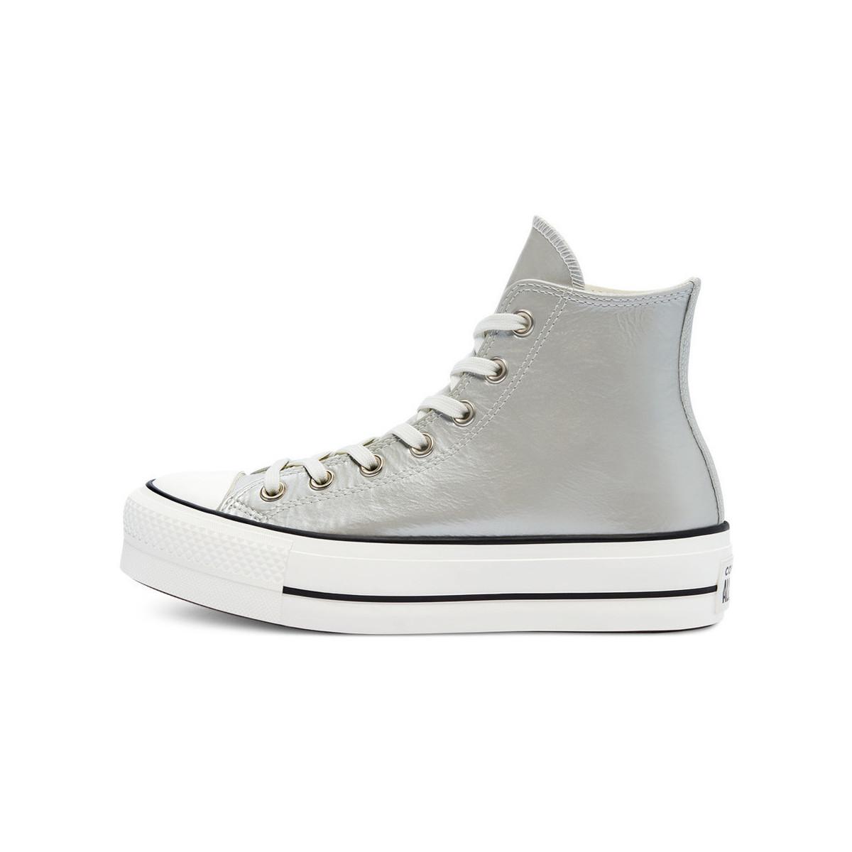 converse platform silver