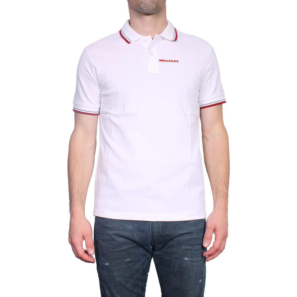 white prada polo