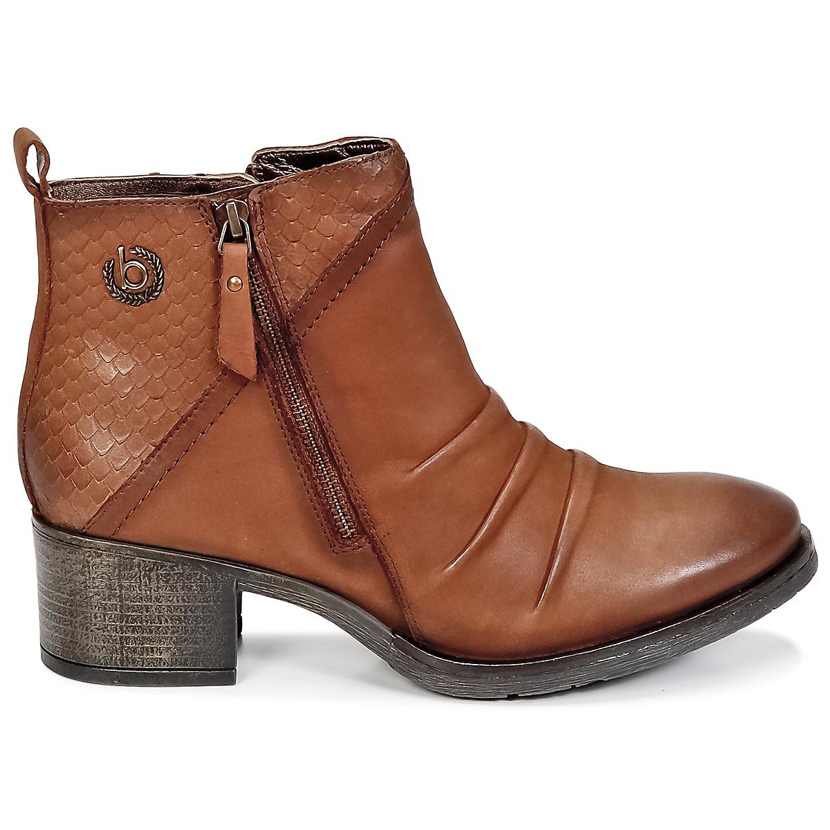 Bugatti Leather Goopalio Women�s Low Ankle Boots In Brown Bugatti Leather Goopalio Women�s Low Ankle Boots In Brown