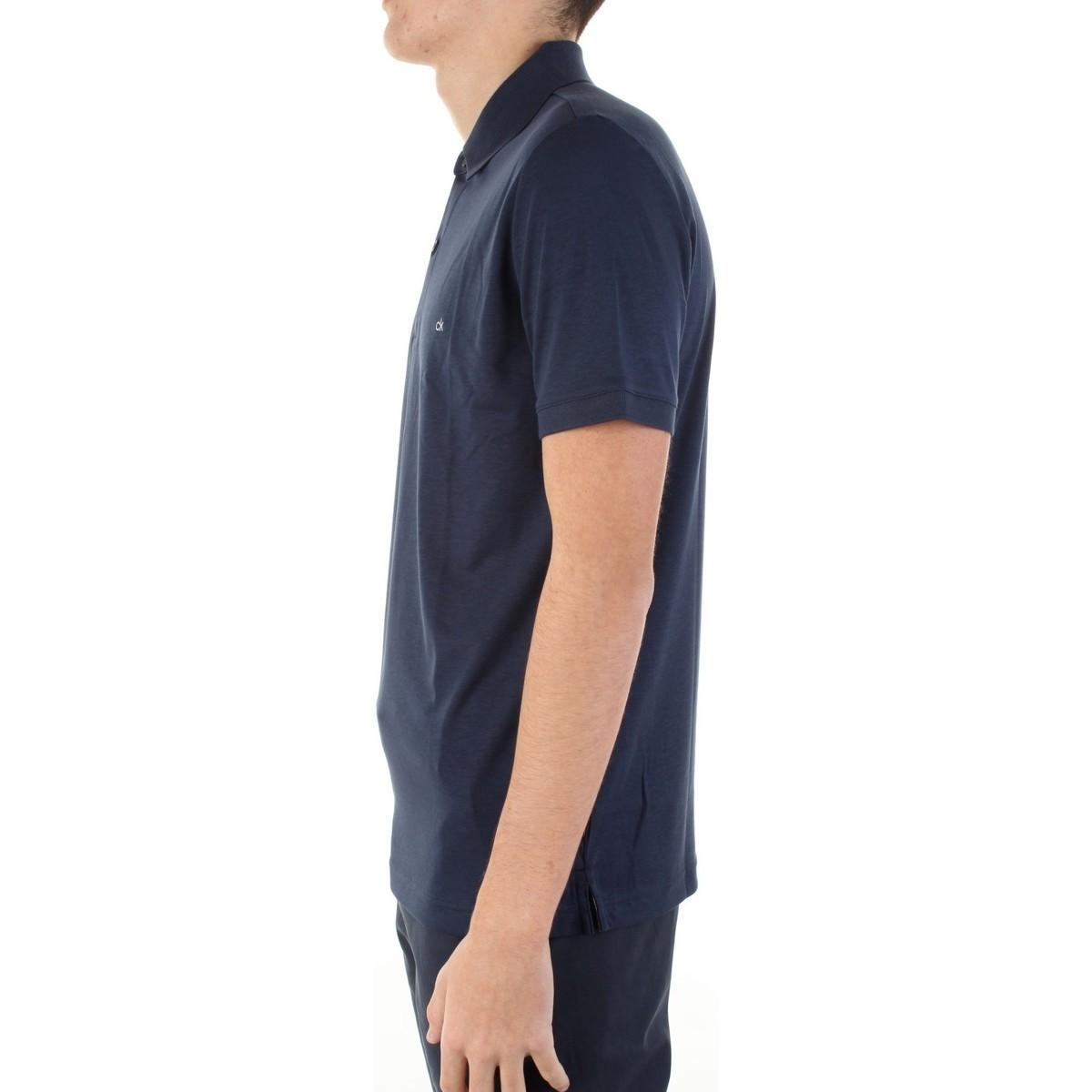 Calvin Klein Polo korte mouw Blauw polo kopen | Hans voortman