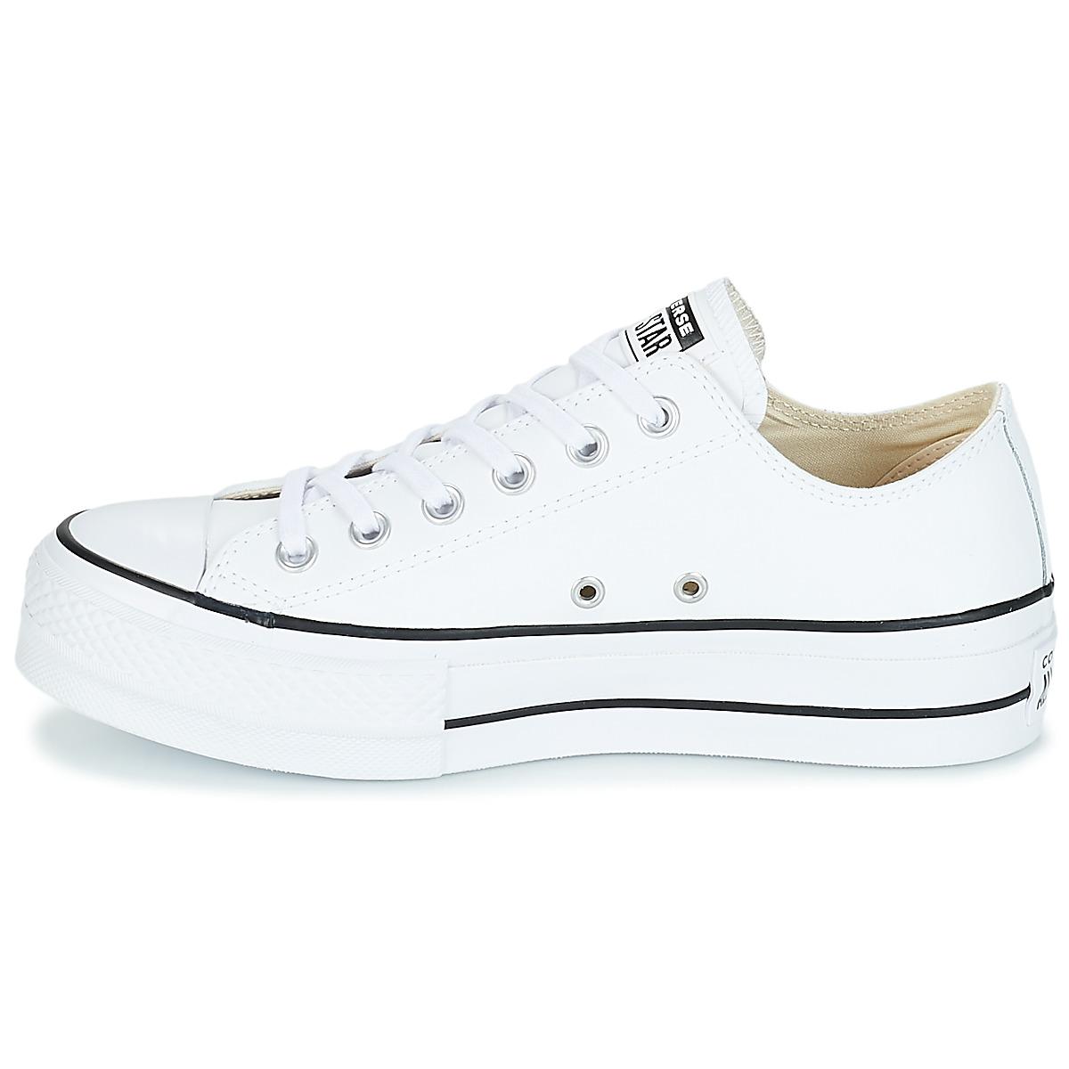 converse white leather shoes