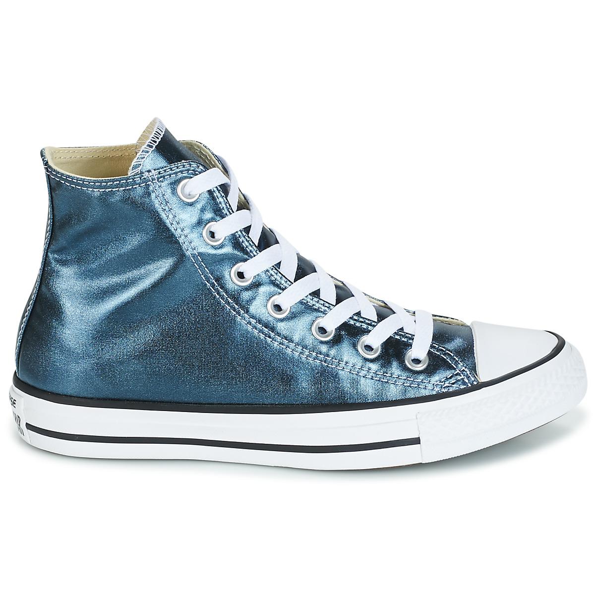 blue converse shoes