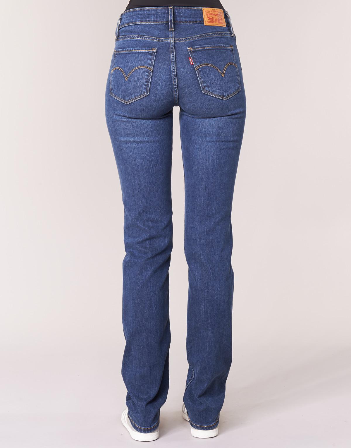 Levi's Denim Levis 714 Straight Women's Jeans In Blue - Lyst
