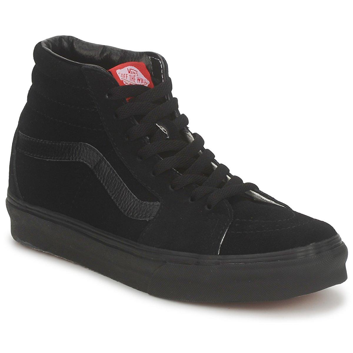 high top vans black
