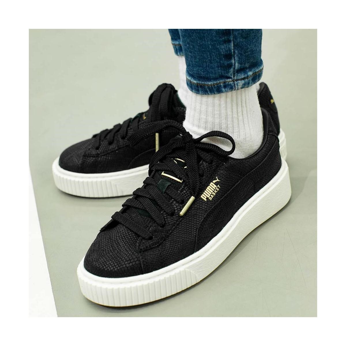 puma platform euphoria black
