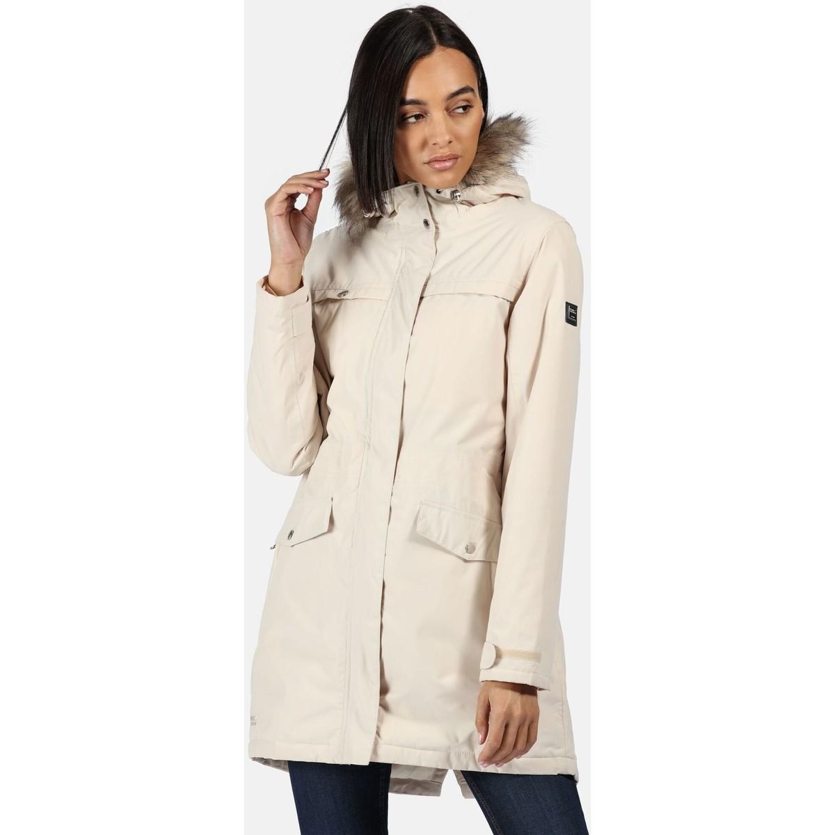 beige parka womens