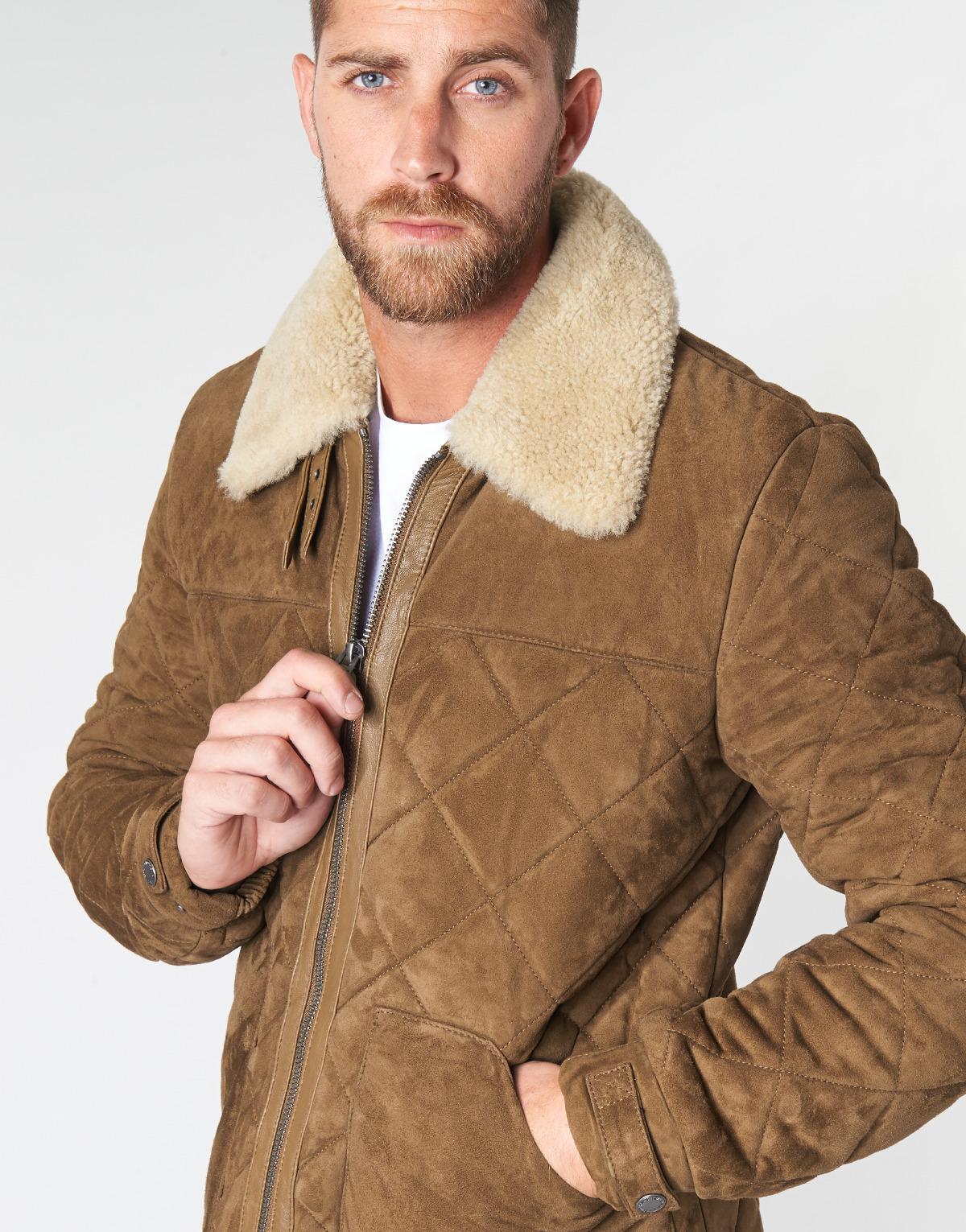 chevignon shearling jacket
