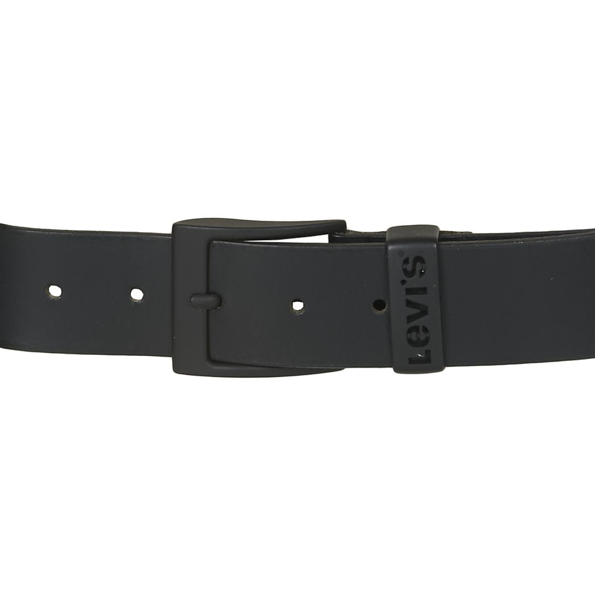 Levi's Leather Ashland Gun Metal Belt in Black for Men Lyst