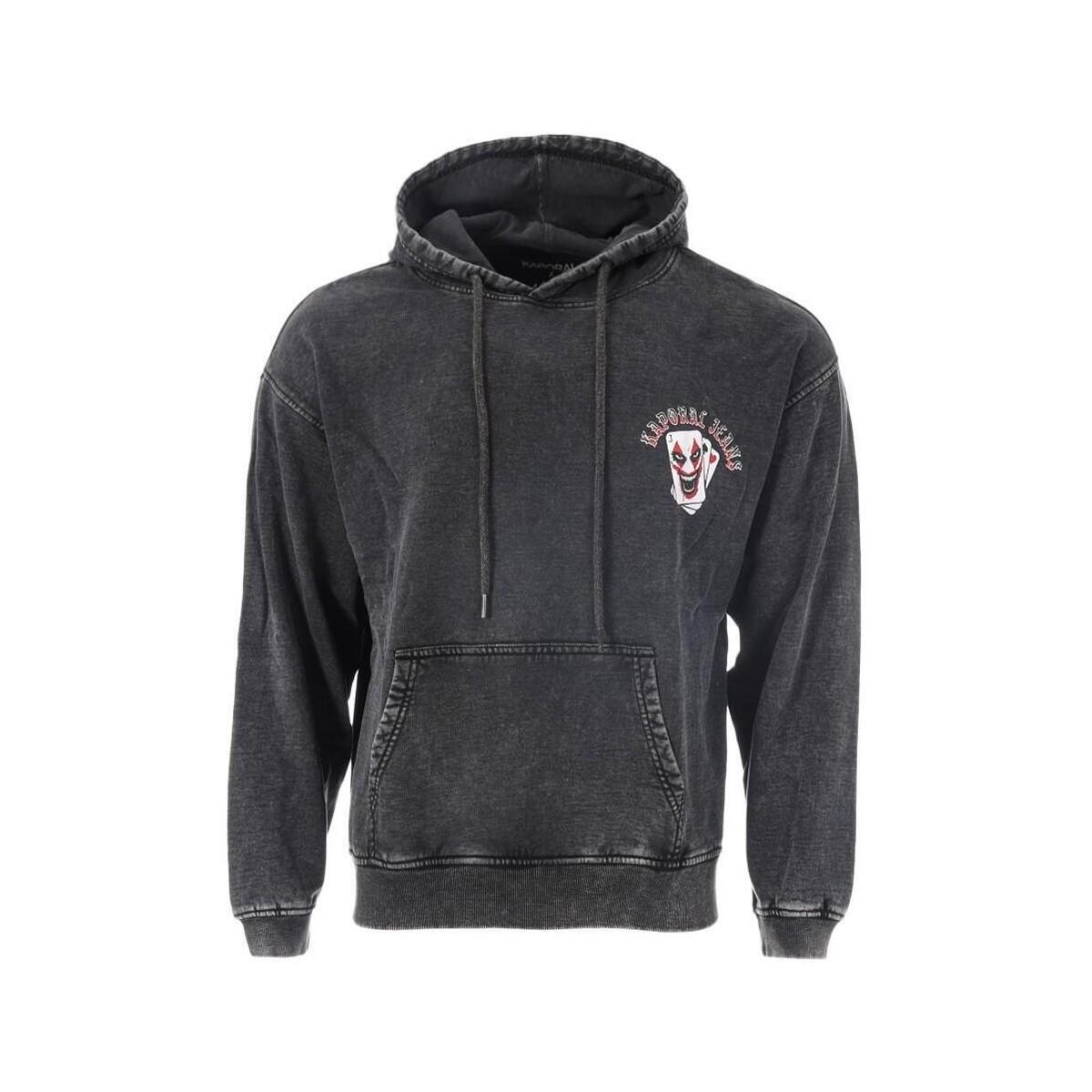 Kaporal - Sweat Capuche A Bandes Slit Noir