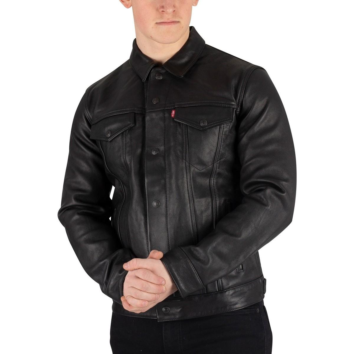 leather levis jacket mens